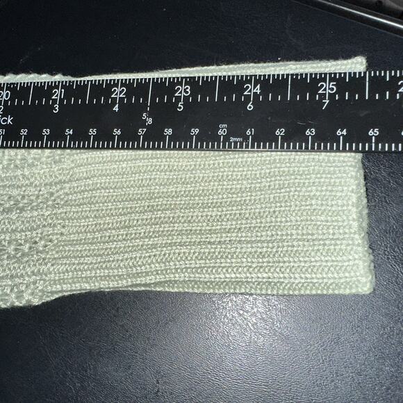 Hippie Rose Juniors Size M Green Open Front Long Sleeve Knit Cardigan Sweater - Picture 8 of 9